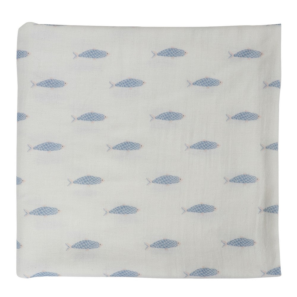Fish Muslin Swaddle