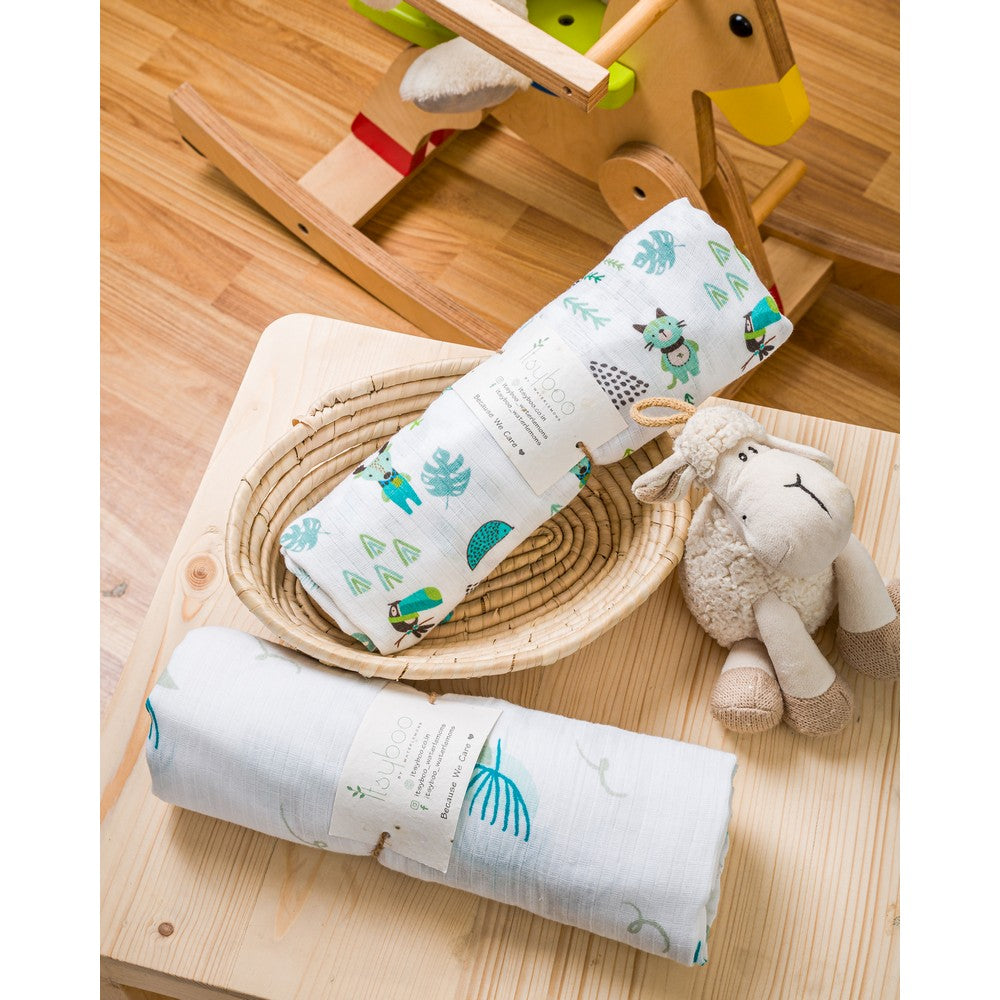 Forest And Lily Muslin Swaddle