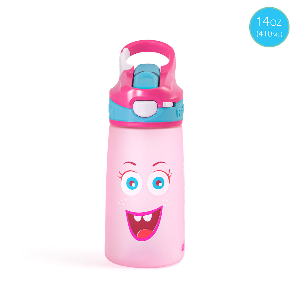 Pink Snap Lock Sipper Bottle