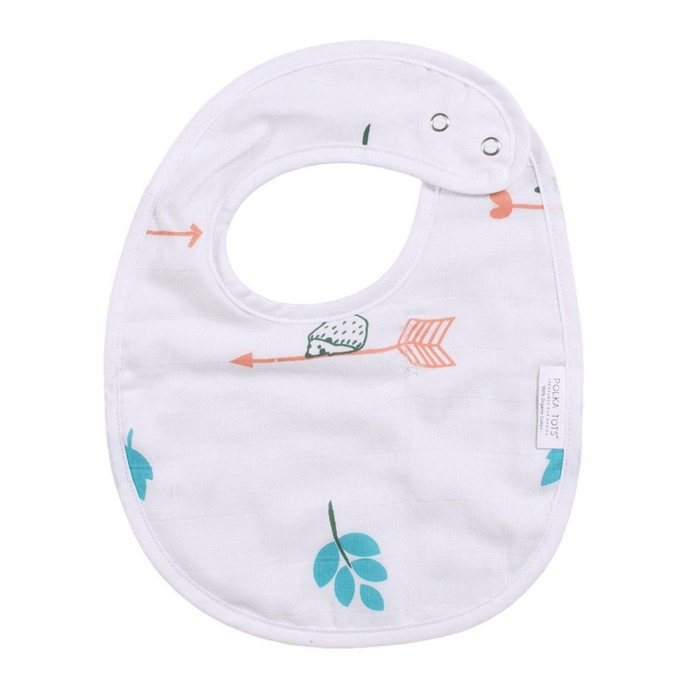 White Multi Printed Muslin Bibs-Pack of 3
