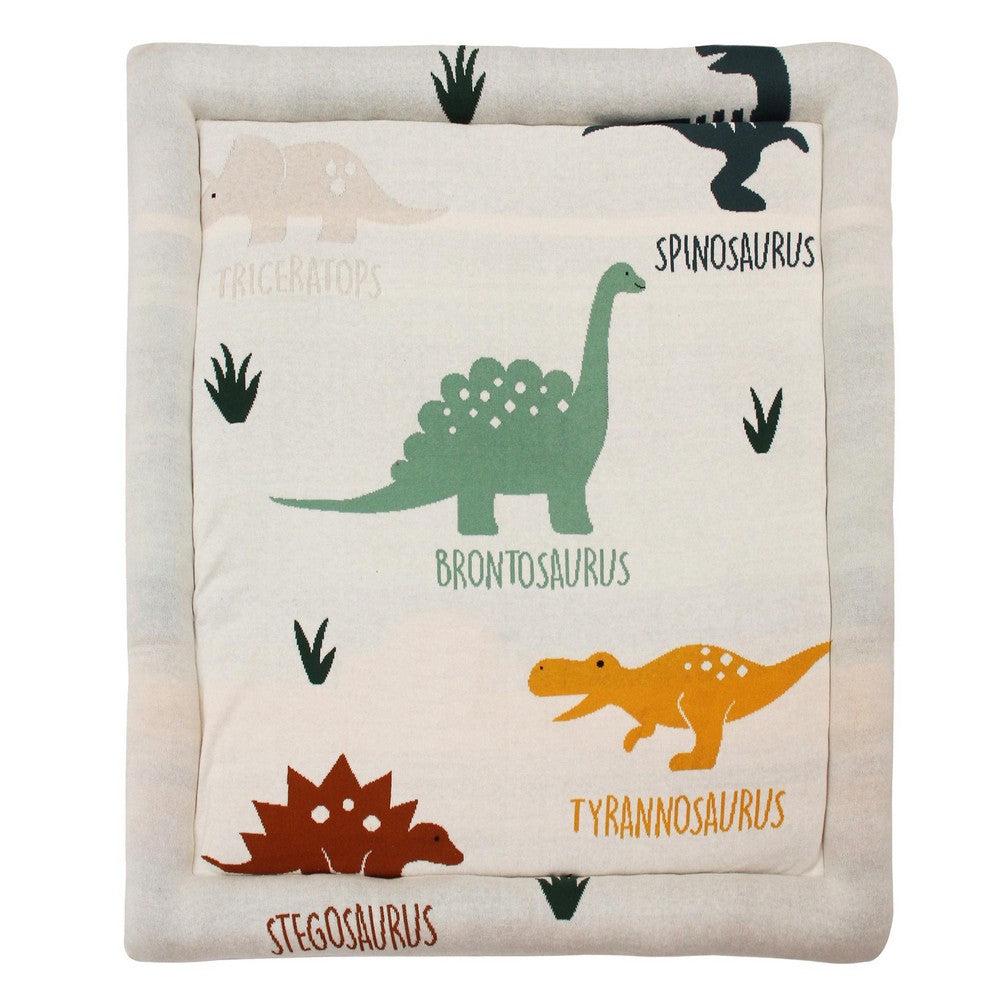Dinosaur & Unicorn With Flamingo Cushioned Playmat