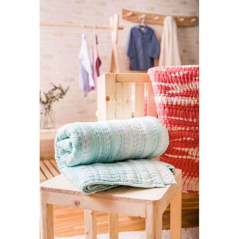 Sea Green Tye Dye Quilt