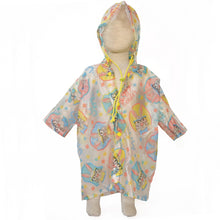 Load image into Gallery viewer, Be Happy Bunny Hooded Raincoat
