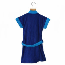 Load image into Gallery viewer, Dark Blue Bath Robes With Patch Pocket
