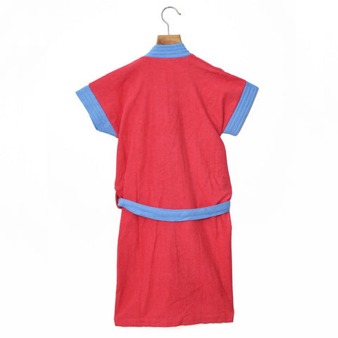 Red Bath Robes With Patch Pocket