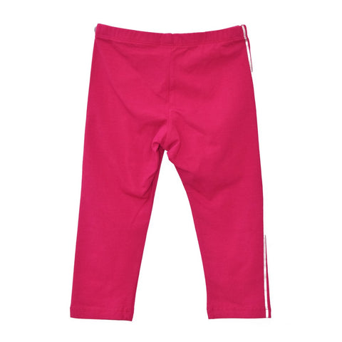 Dark Pink Side Benetton Printed Legging