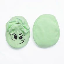 Load image into Gallery viewer, Green Smirking Face Booties &amp; Mittens Set For Premature Baby
