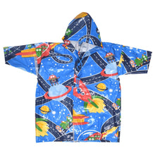 Load image into Gallery viewer, Blue Space Theme Half Sleeves Raincoat
