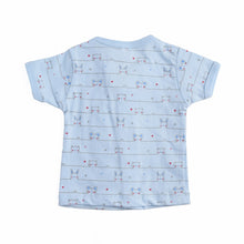Load image into Gallery viewer, Bunny And Cat Light Blue Half Sleeves Jabla
