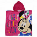 Pink Disney Minnie Mouse Hooded Poncho Towel