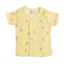 Load image into Gallery viewer, Light Yellow Animal &amp; Striped Half Sleeves Jabla
