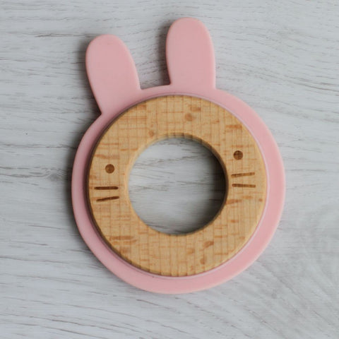 Wood + Silicone Disc Teether