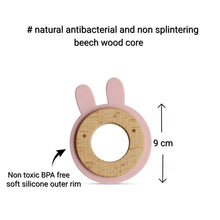 Load image into Gallery viewer, Wood + Silicone Disc Teether
