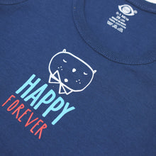 Load image into Gallery viewer, Dark Blue Happy Forever Printed Vest
