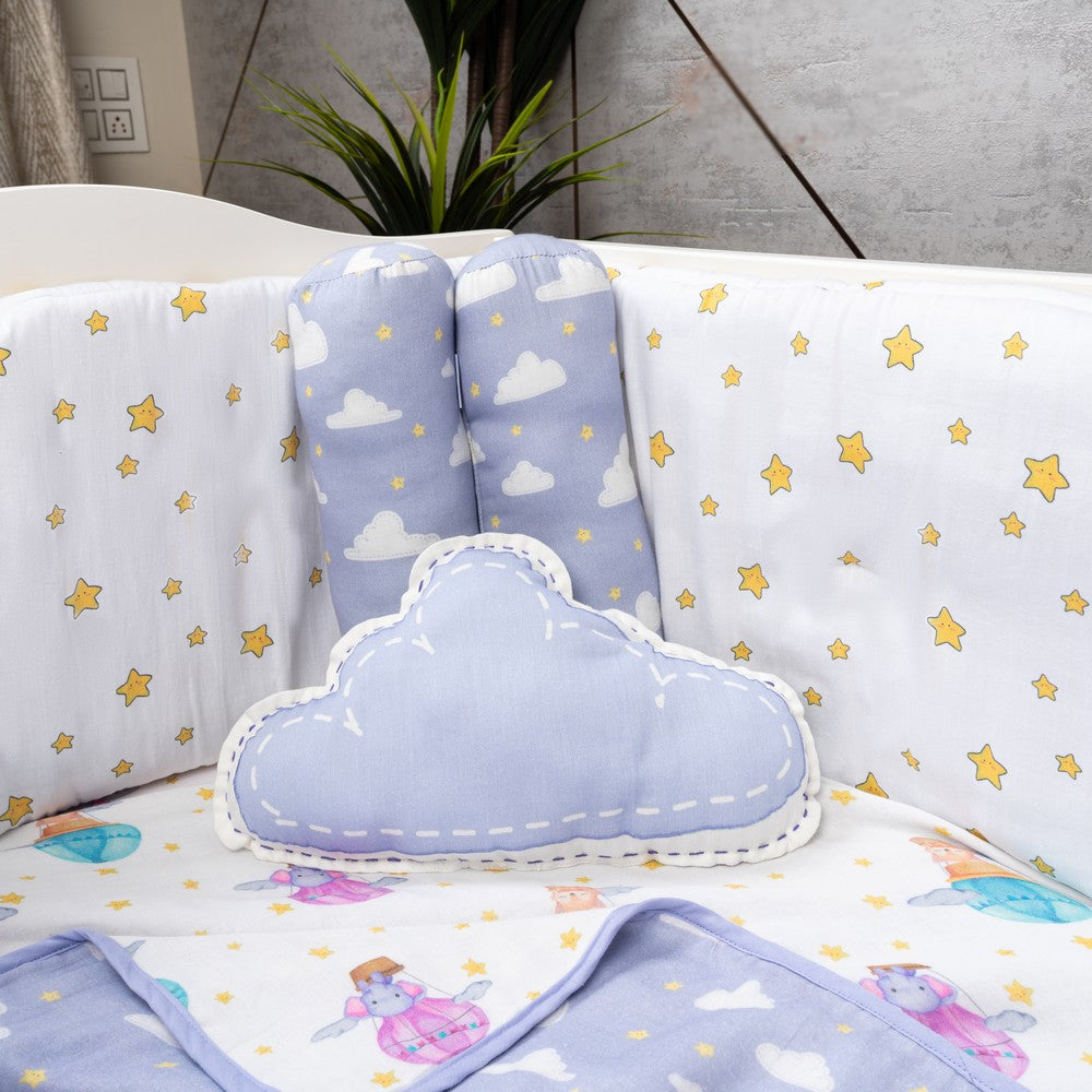Lavender Cloud Organic Throw Cushion