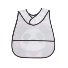 Load image into Gallery viewer, Red And White Love Panda Printed Bibs
