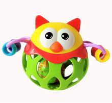 Load image into Gallery viewer, Multi-Color Owl Shaped Baby Rattle
