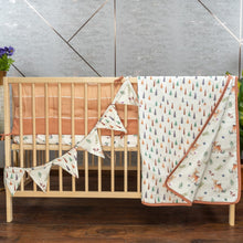 Load image into Gallery viewer, Brown Enchanted Forest Cot Bunting
