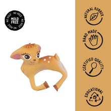 Load image into Gallery viewer, Deer Natural Rubber Teether
