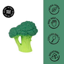 Load image into Gallery viewer, Broccoli Natural Rubber Teether
