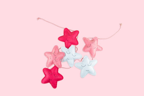 Pink Star Garland
