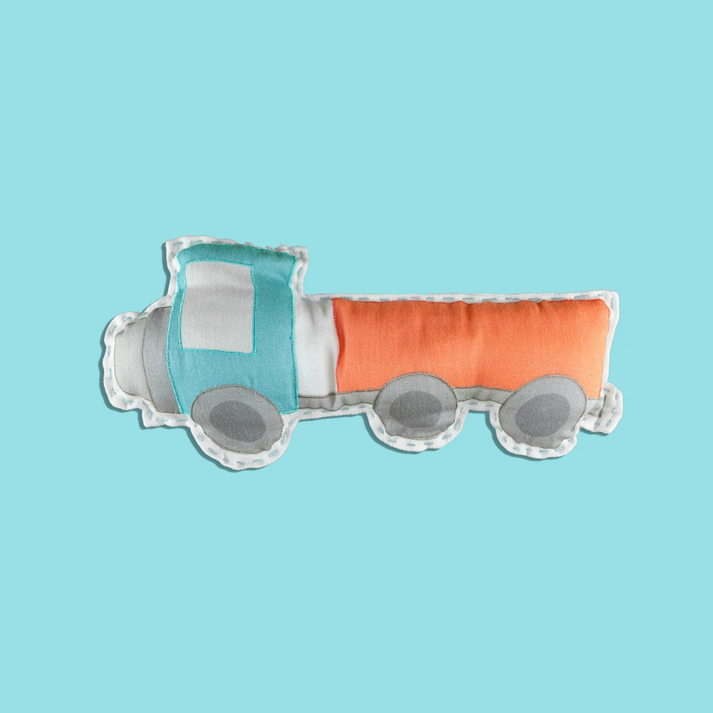 Blue Truck Organic Throw Cushion