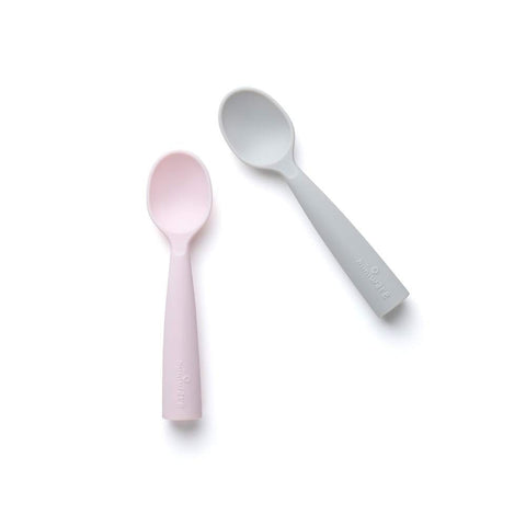 Miniware Training Spoon Candy Set of 2 - Grey Pink
