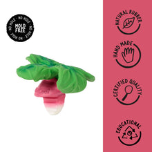 Load image into Gallery viewer, Radish Natural Rubber Teether
