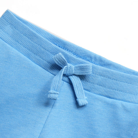 Light Blue Knitted Elasticated Shorts