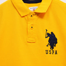 Load image into Gallery viewer, Gold Yellow U.S.Polo T-shirt

