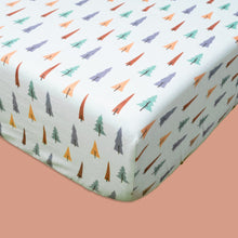 Load image into Gallery viewer, Brown Trees Organic Fitted Cot Sheet
