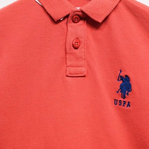 Coral Red U.S.Polo T-shirt