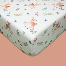 Load image into Gallery viewer, Brown Deer Organic Fitted Cot Sheet
