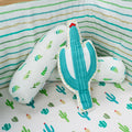 Green Cactus Organic Throw Cushion