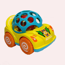 Load image into Gallery viewer, Yellow Racing Car Shaped Rattle
