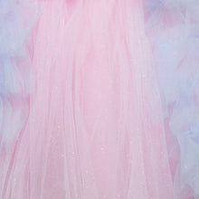 Load image into Gallery viewer, Pink And Yellow Flower Embellished And Ruffle Layered Party Frock
