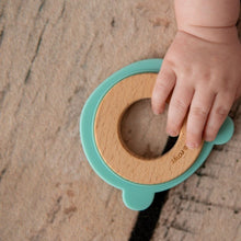 Load image into Gallery viewer, Wood + Silicone Disc Teether
