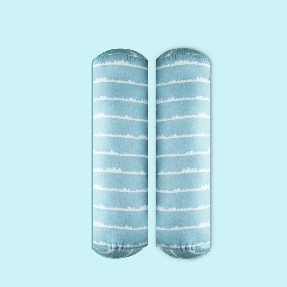 Blue Bumps Organic Pillow & Bolsters
