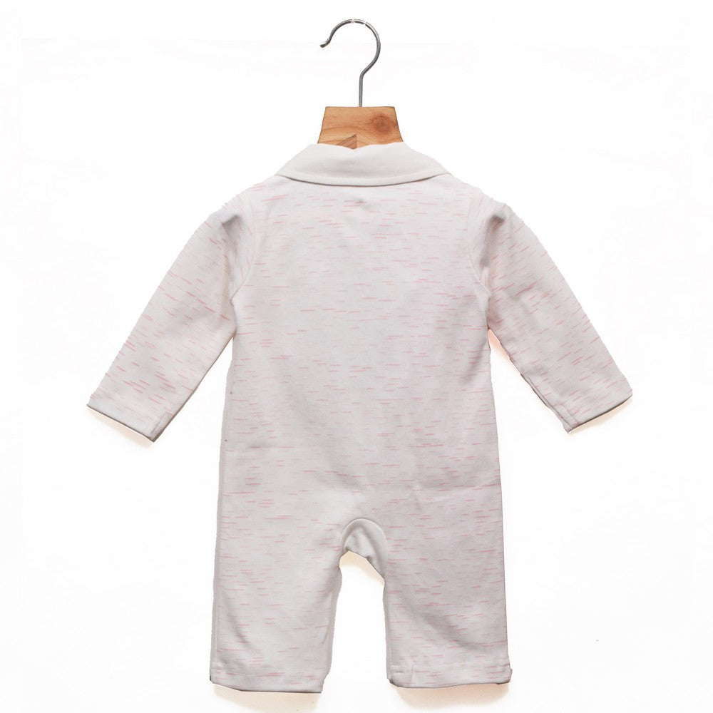 White And Pink Cute Animal Friends Romper
