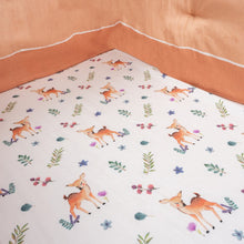 Load image into Gallery viewer, Brown Enchanted Forest Organic Cot Bedding Set
