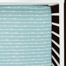 Load image into Gallery viewer, Blue Bumps Organic Fitted Cot Sheet
