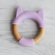 Load image into Gallery viewer, Wood + Silicone Teether Ring
