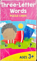 Three Letter Words Puzzle Flash Cards
