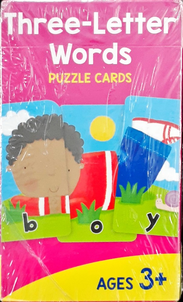 Three Letter Words Puzzle Flash Cards