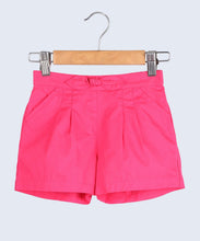 Load image into Gallery viewer, Solid Fuchsia Bow Detail Shorts
