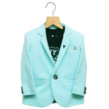 Load image into Gallery viewer, Sky Blue Blazer With Black T-Shirt
