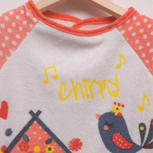 Load image into Gallery viewer, Orange Polka Dots Washable &amp; Waterproof Feeding Full Sleeves Bib
