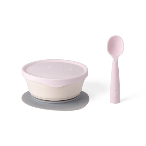 First Bite Suction Bowl With Spoon Feeding Set