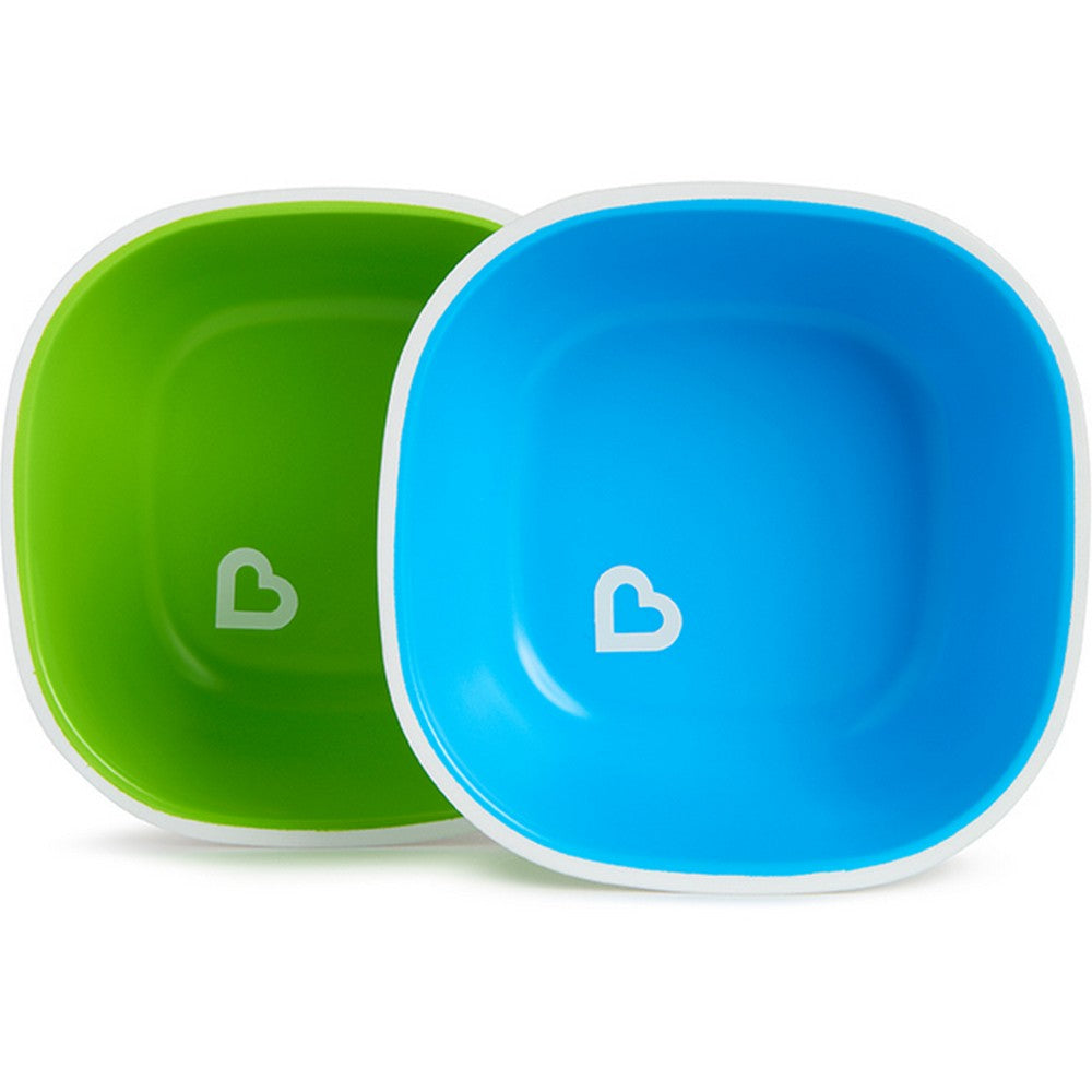 Blue/Green Splash Toddler Bowls - 2Pk