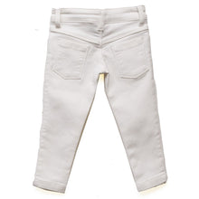 Load image into Gallery viewer, White And Black Slim Fit Girls Denim Pant
